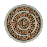 Enviropaws Slow Feeder Bamboo Dog Bowl with Anti Slip Grip